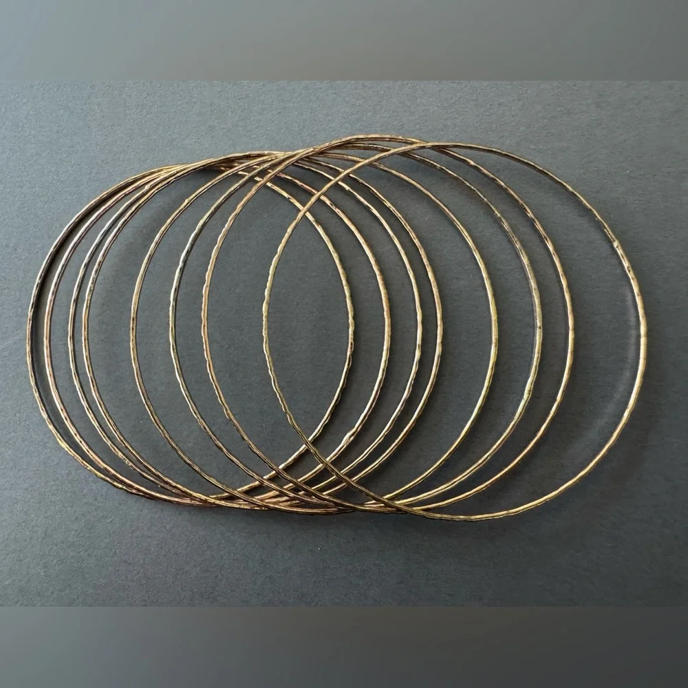 Gold Tone Bangle Set - Picture 3 of 4